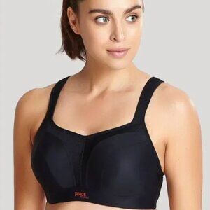Panache Sports 5021 Black Underwire High Impact Sports Bra size 34D NEW